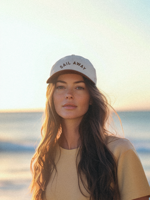 
                  
                    Load image into Gallery viewer, Sail Away Two-Tone Cap  (Natural/ Walnut)
                  
                
