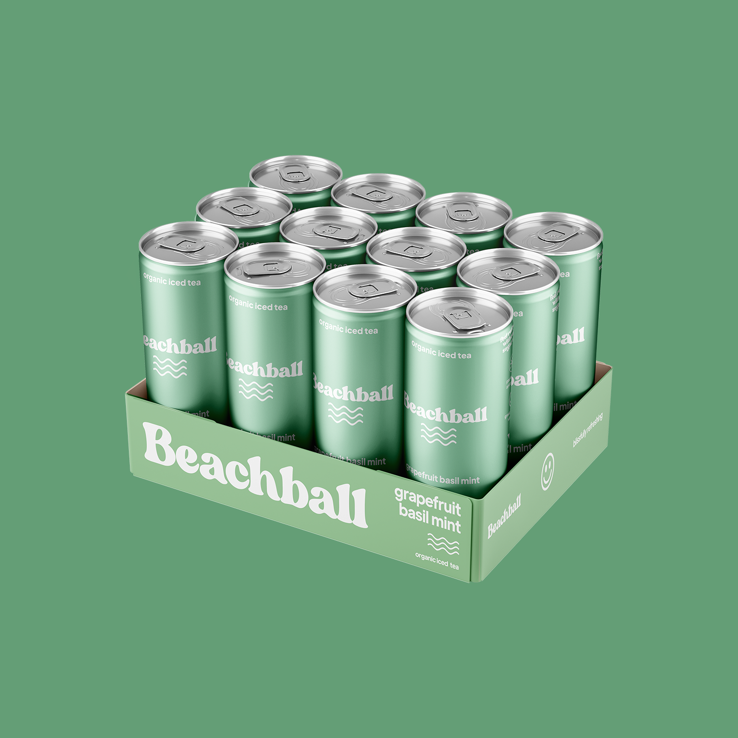 Organic Iced Tea [Grapefruit Basil Mint]