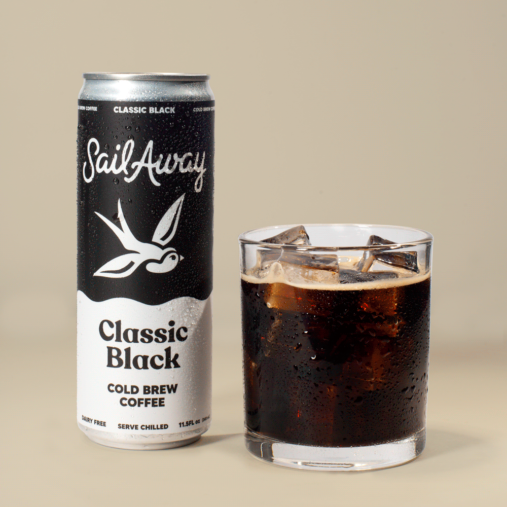 Classic Black Cold Brew | 220mg Caffeine | Sail Away Coffee – Sail