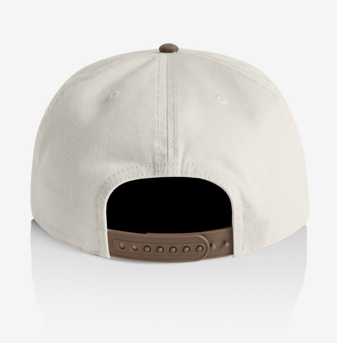 Sail Away Two-Tone Cap  (Natural/ Walnut)